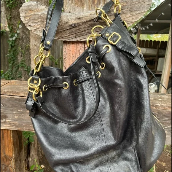 Coach | Bags | Beautiful Black Leather Smooth Like New  display picture 1